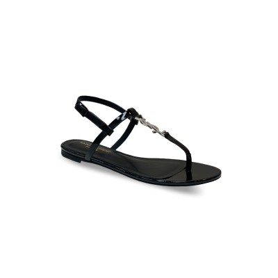 YSL CASSANDRA SANDALS IN PATENT LEATHER